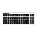 Arabic Keyboard Layout Black/White Stickers