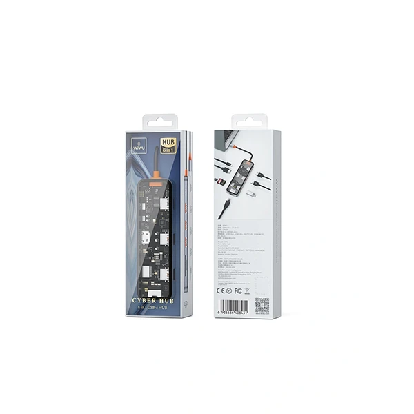 WiWU Cyber 8-in-1 Type C Hub Docking Stattion