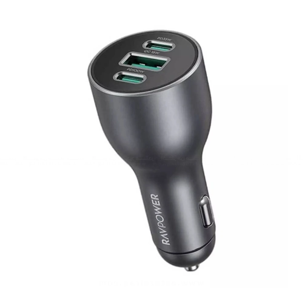 RavPower PD PD 100W 3-Port USB Car Charger RP-VC1011