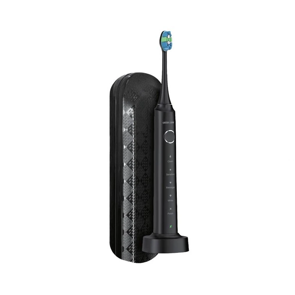فرشاة الأسنان القابلة لإعادة الشحن جرين ليون سمارت براش (Black)