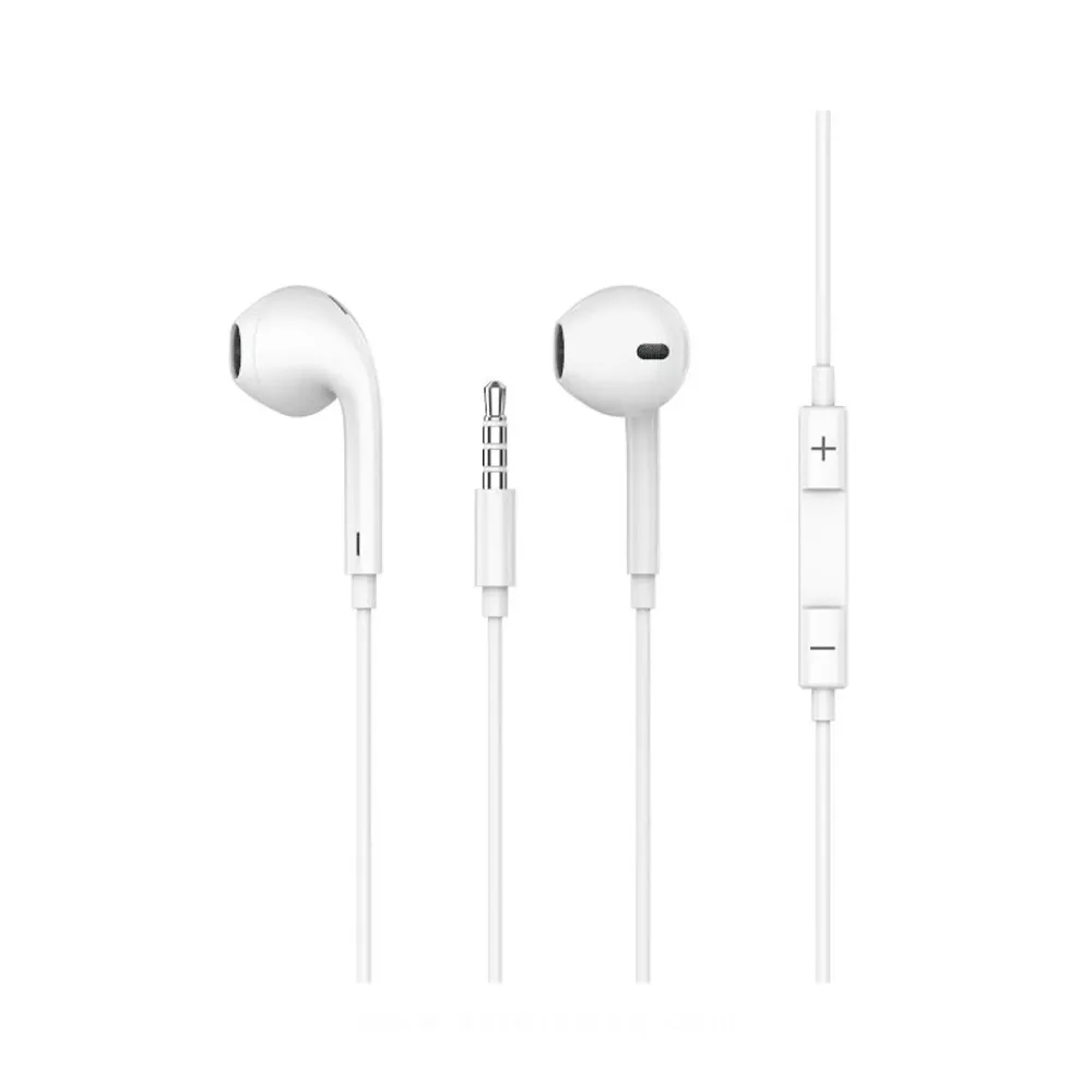 Porodo Blue Stereo Earphones with AUX Connector 1.2m-WHITE