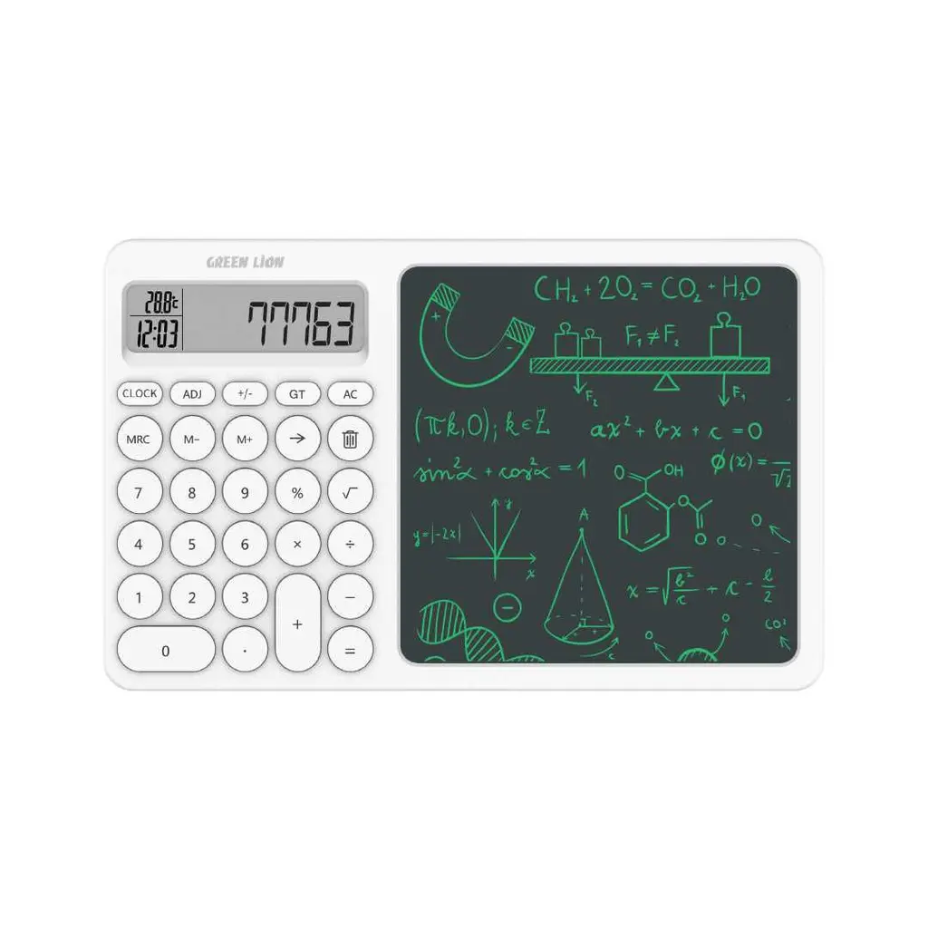 [GNCALCWPADWH] Green Lion CalcWrite Pro Calculator-Writing Pad Combo