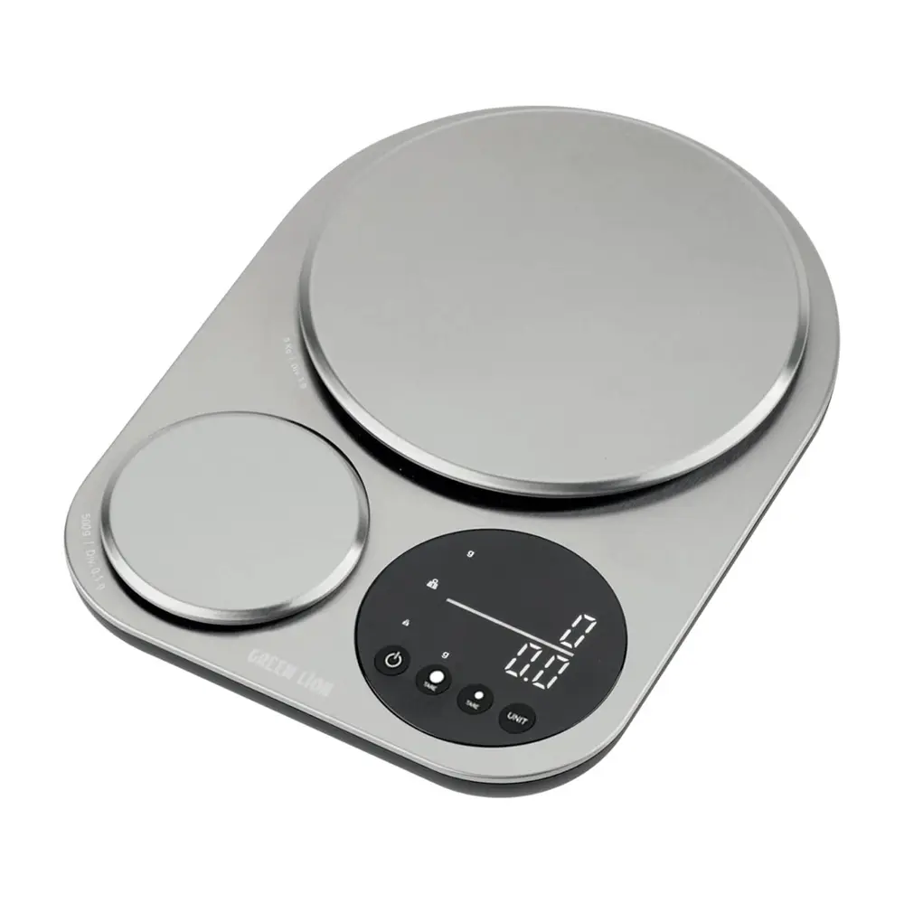 Green Lion Dual Kitchen Scale - Silver 