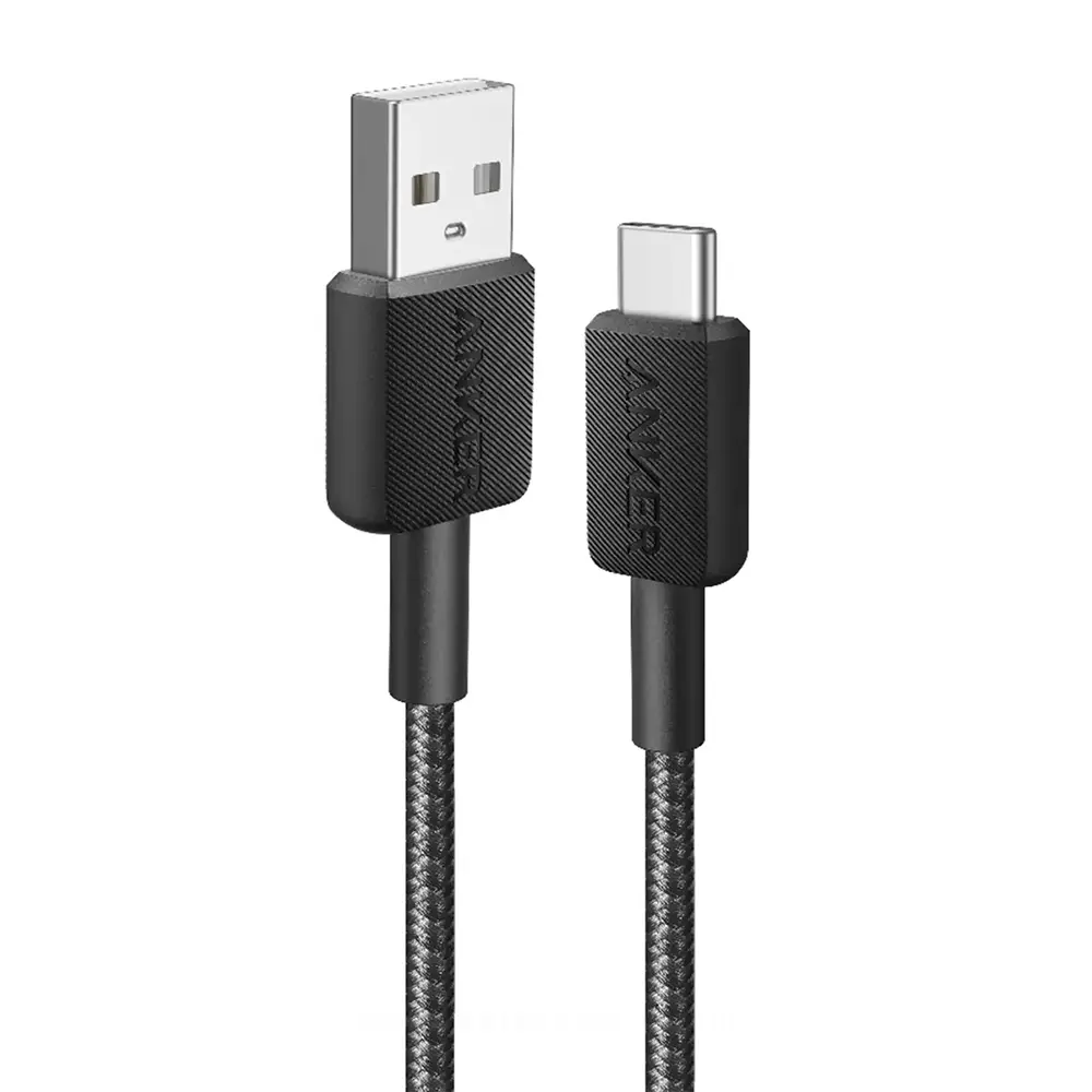 [A81H5H11] Anker 322 USB-A to USB-C 0.9m Braided Cable - A81H5H (Black)