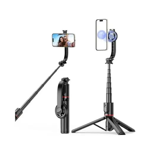 L20 Magnetic Absorption Phone Holder Tripod Stand Aluminum Alloy Extendable Selfie Stick 