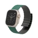 Levelo Magnet Roating Band Vogue for Apple Watch 45/44/42 – Black/Green