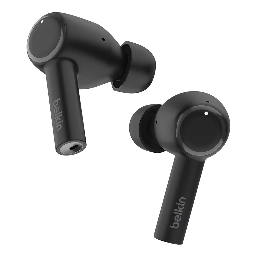 Belkin SoundForm Pulse Noise Cancelling Earbuds, Wireless Ear Buds with Wireless Charger
