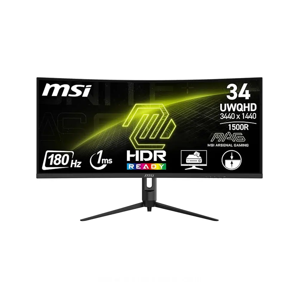 MSI MAG 342CQR E2 34 Inch UWQHD Curved Gaming Monitor