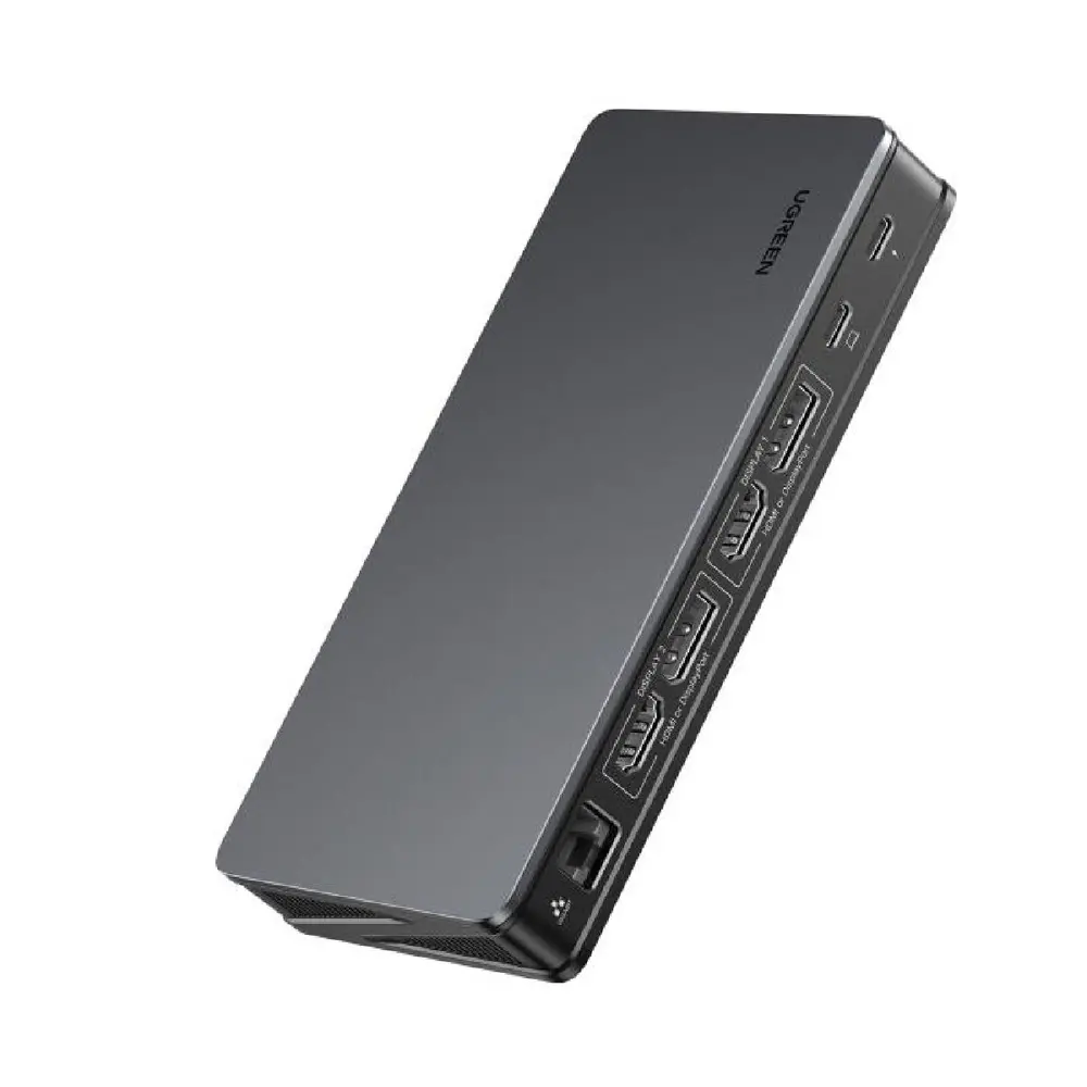 UGREEN CM615 USB-C HUB Adapter to 2x USB-A, 1x USB-C 3.1, 2x HDMI, 2x DP, SD/TF, RJ45 