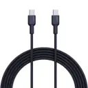 AUKEY CB-NCC1 BLACK CIRCLET CC 60W 1M NYLON BRAIDED USB-C TO USB-C CABLE  