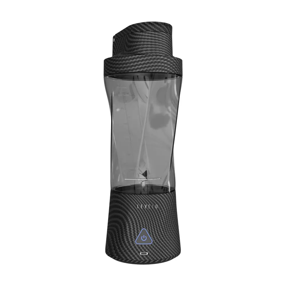 [LVL-AEROFX-BLNDR-STR] Levelo Portable Carbon Fiber Blender Aeroflex - Smoky Transparent 