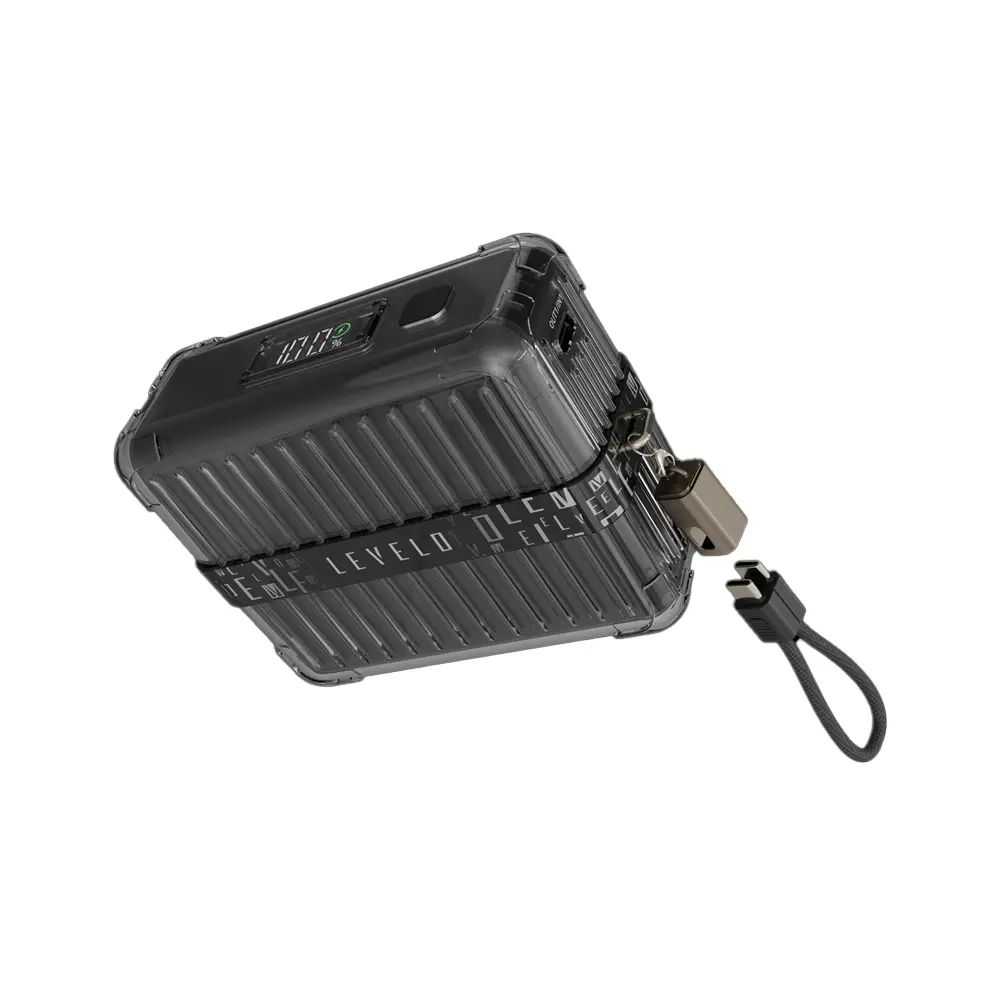 [LVL-AERION-10K-BK] Levelo Aerion Portable 10000mAh Power Bank  (Black)