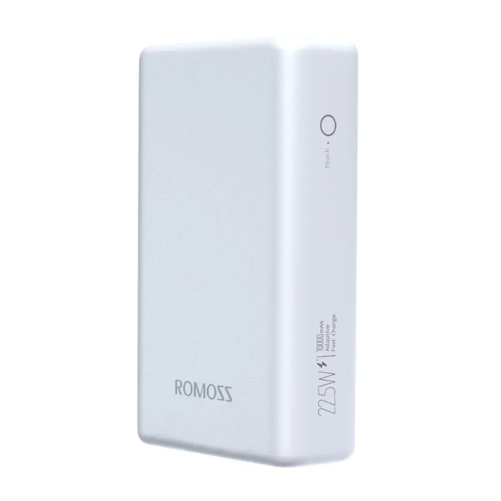 Romoss10000mAh 20W Fast Charge Power Bank – White- PAC10 