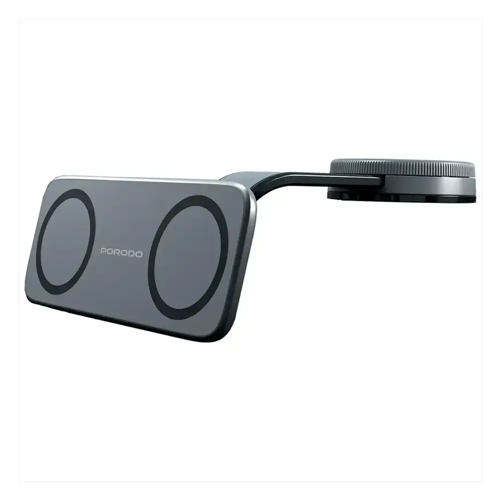 [PDCK109BK] Porodo Vacuum & Adhesive Magnetic Car Mount