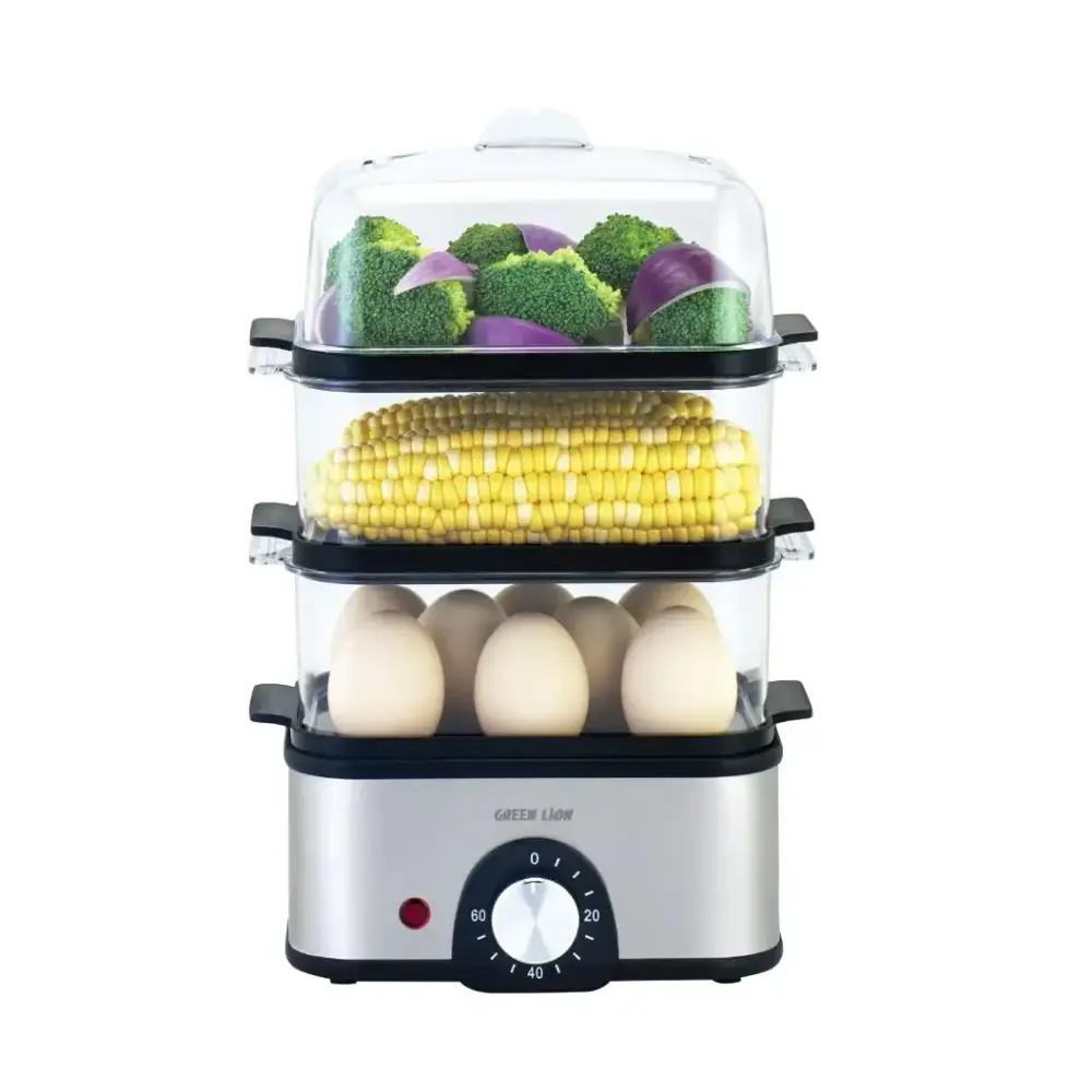 [GN3TREGGCKGY] Green Lion 3-Tier Egg Cooker 500W 