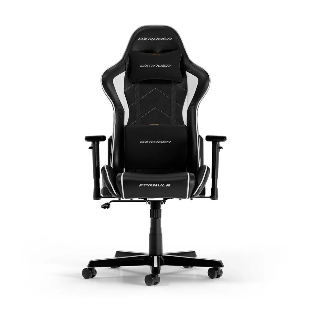 [Formula-F08-NW-R1] DXRacer Formula L Black & White PVC Leather
