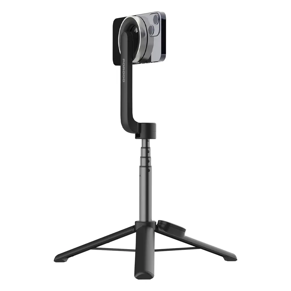 Porodo Magnetic  Selfie Stick 150cm  Extendable with 3  Leg Tripod and  Remote Control