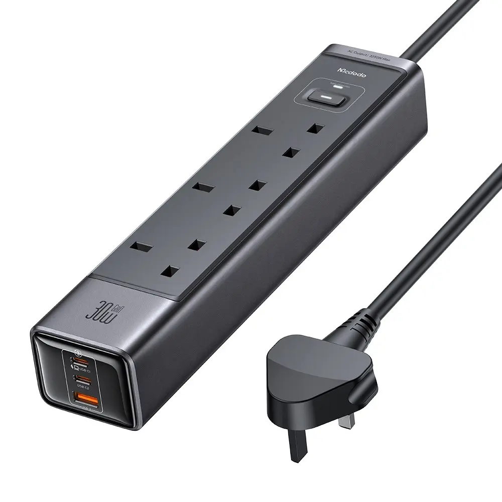 [CH-060] Mcdodo 6-in-1 30W GaN Surge Protection Power Strip