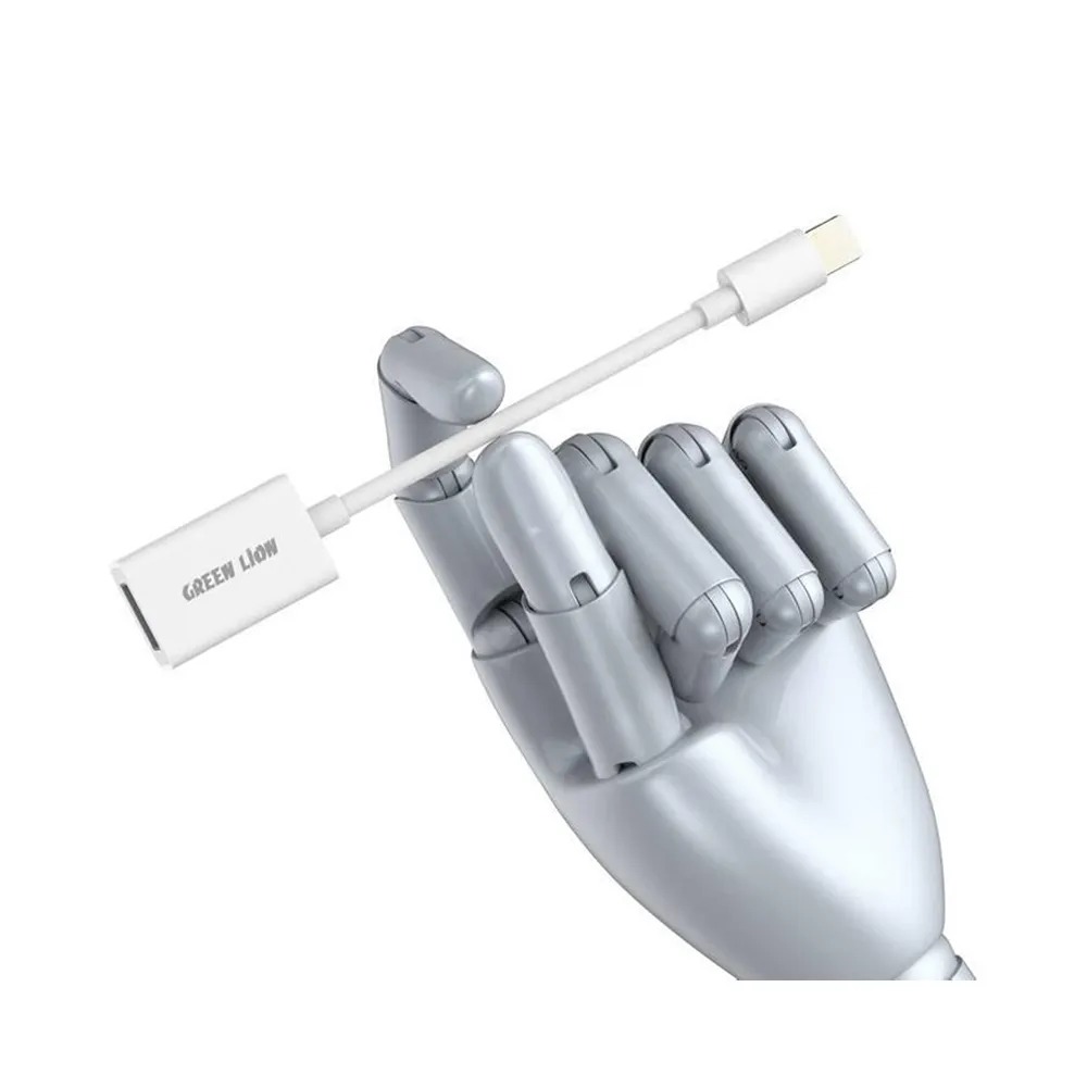 Green Lion Multi-Function OTG ( Lightning to USB Camera Adapter ) - White
