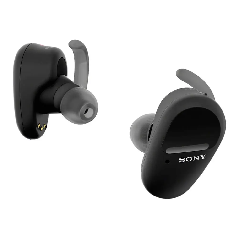 Sony Truly Wireless Sports in-Ear Noise Canceling Headphones with mic for Phone Call (Black)