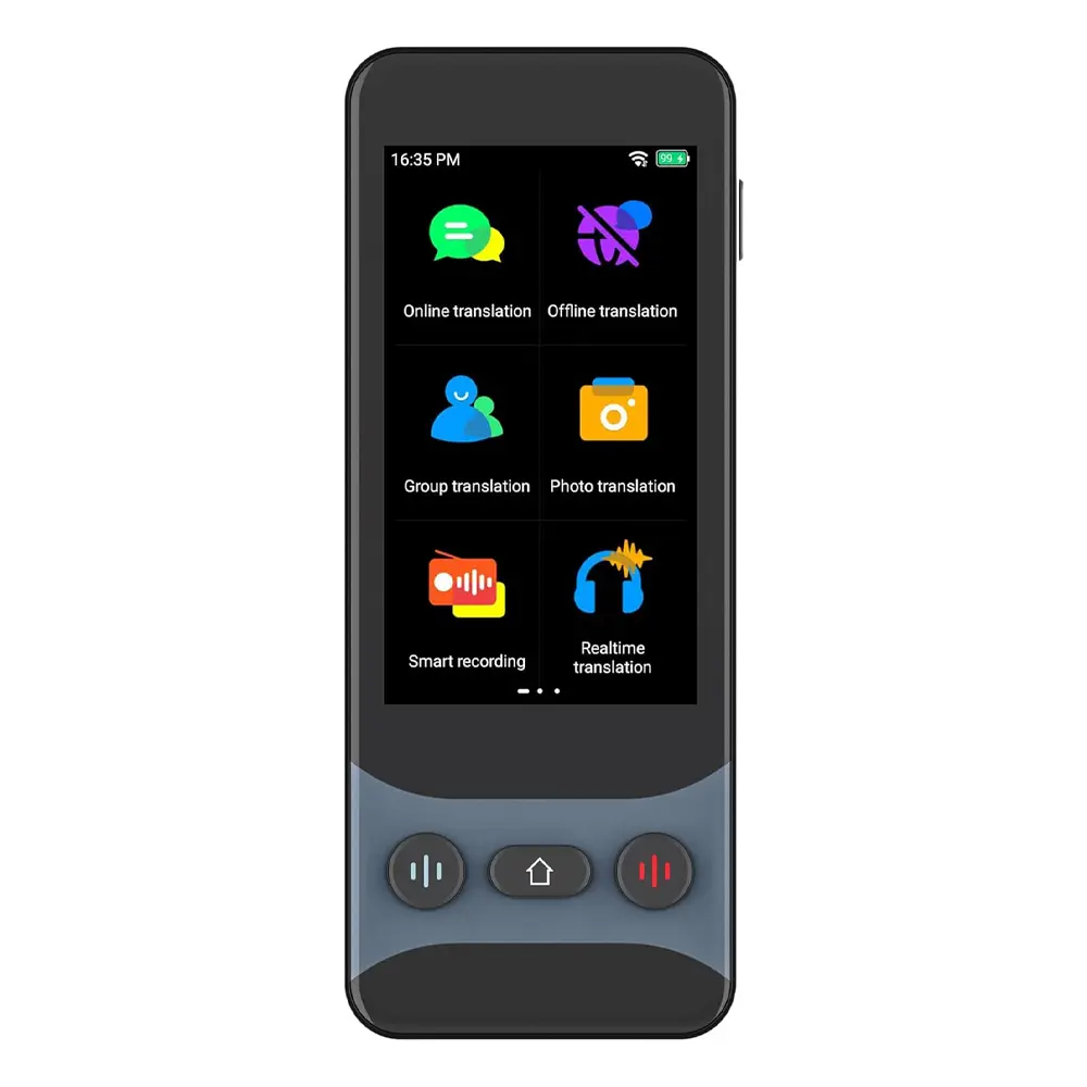 Levelo FluentLink Offline & Online Voice Translator - Grey 