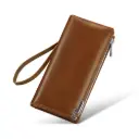 WilliamPOLO  Vintage Brown Cowhide Long Wallet