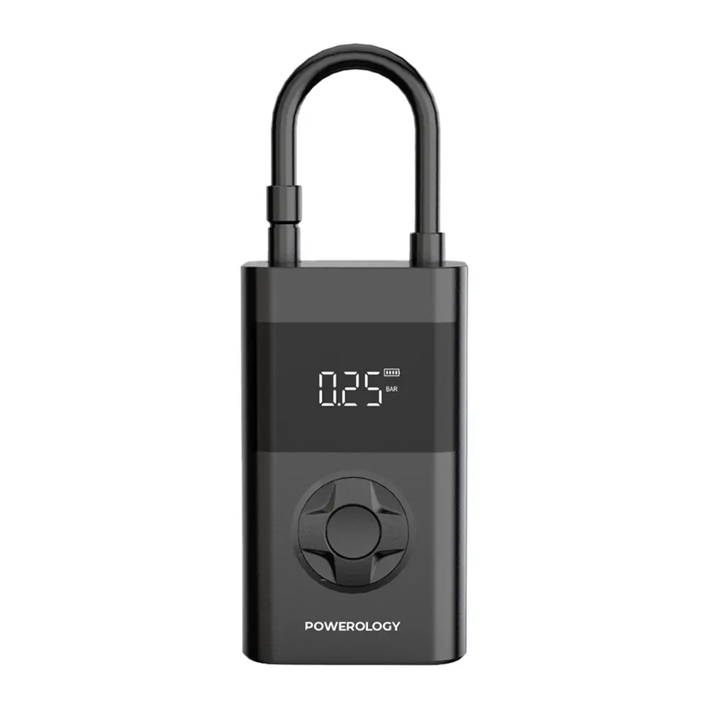 [PPBCHA55-BK] Powerology Ultra Portable Air Compressor Power Bank - Black 