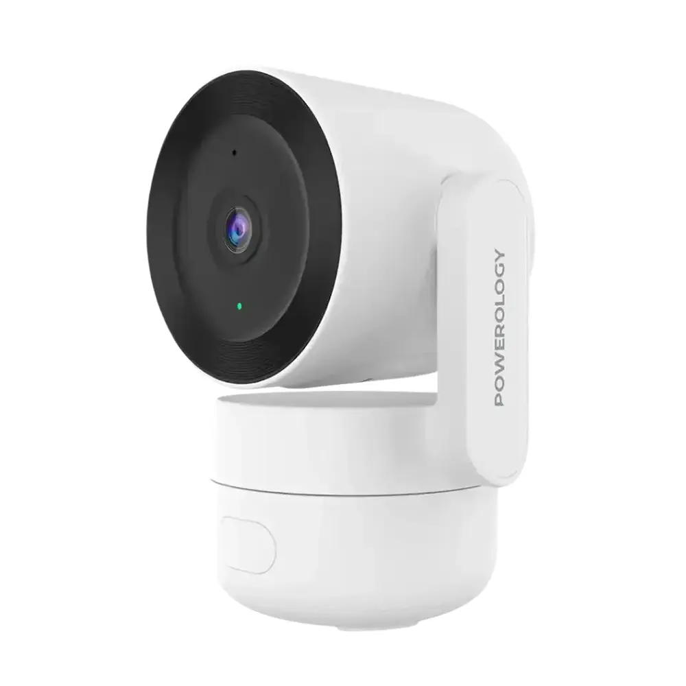 Powerology 4MP Indoor PTZ Smart Camera - White 