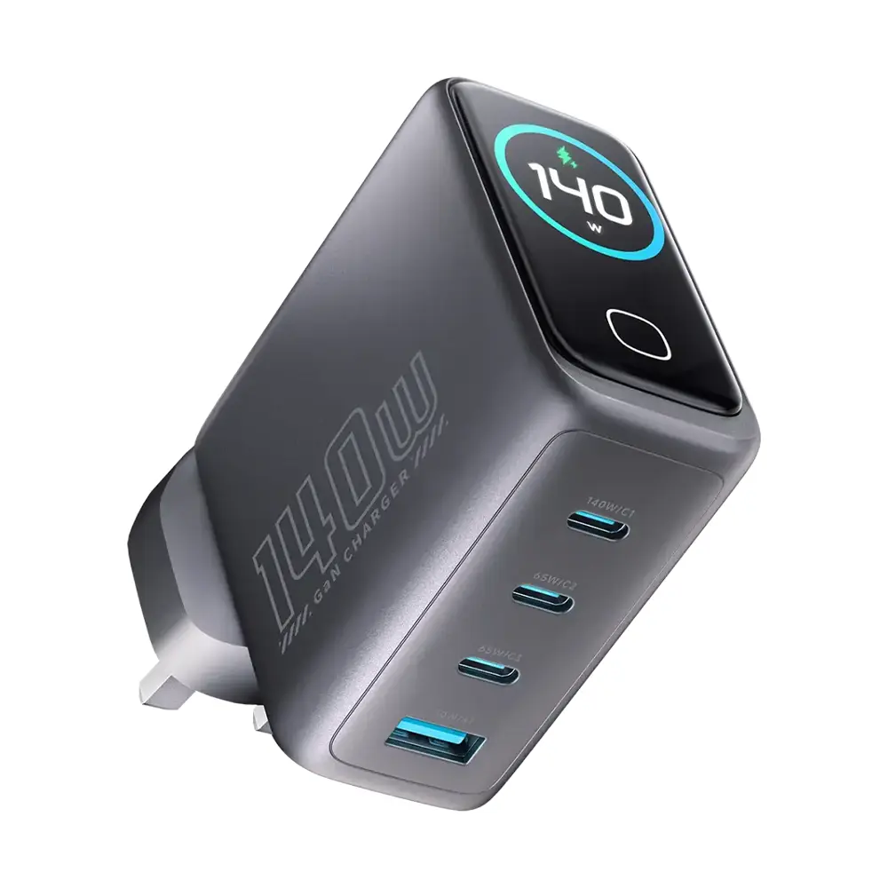 Powerology Voltflow GaN Wall Charger PD 140W - Black 