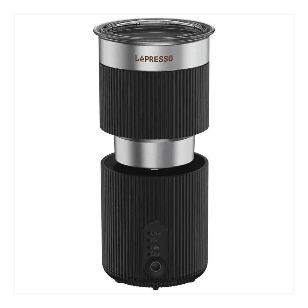 Lepresso Foamflex Hot & Cold Milk Frother - Black 