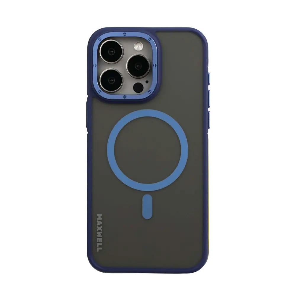 Hard Case IP15PM Magsafe Armosoft Matt (BLUE) MAXWELL 