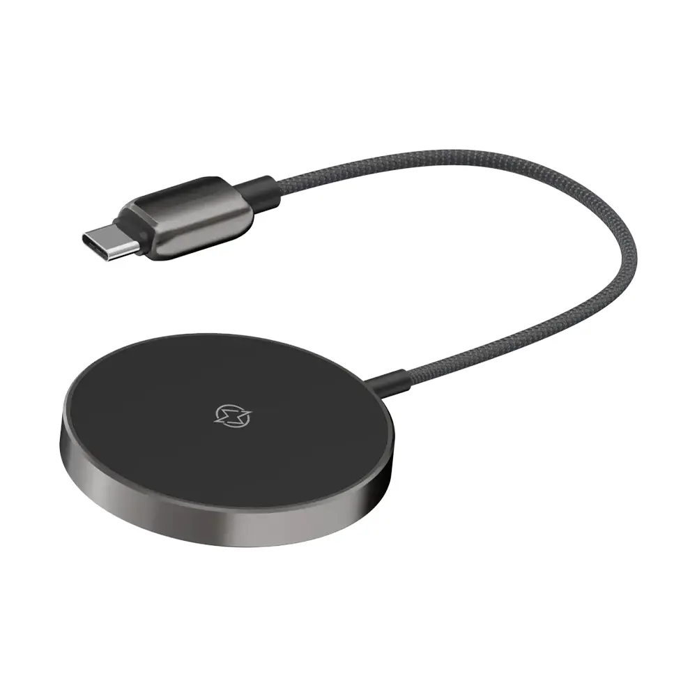 Powerology Zinco Series Wireless Charging Pad - Dark Gray