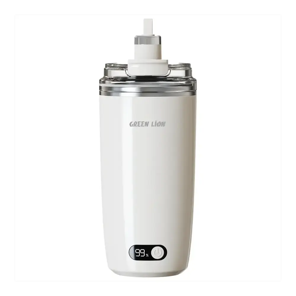 Green Lion Auto-Stirring Mug 350mL - Cream 