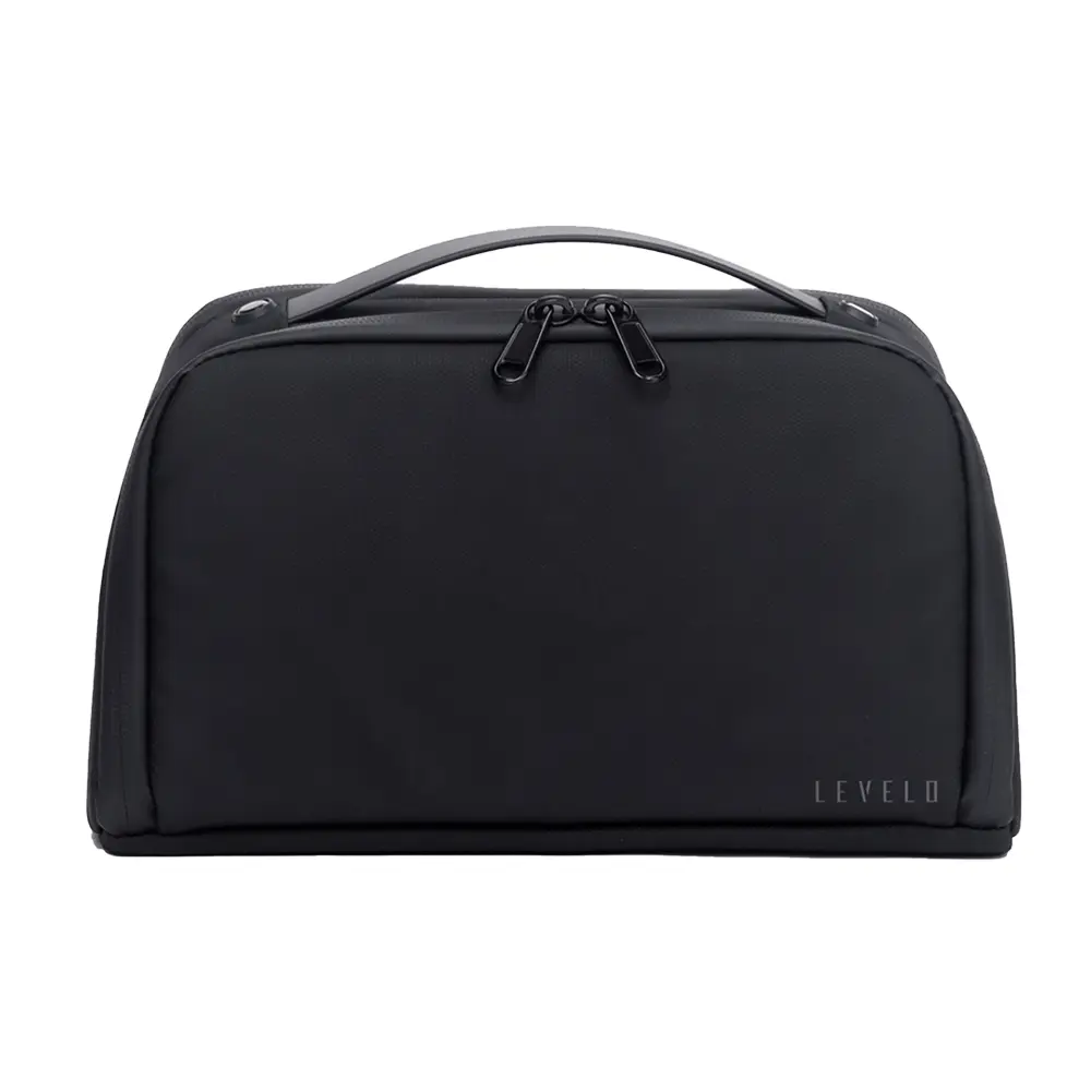 [LVLOSLOBK] Levelo Oslo Pouch & Toiletry Bag - Black 