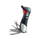 Green Lion Digital Tire Pressure Gauge 9 In 1 Rescue Tool - Black 