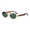 Green Lion Oriante Sunglasses - Gold 