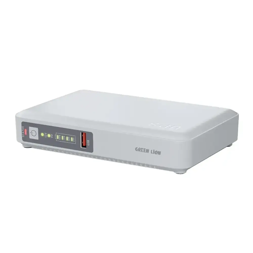 Green Lion Mini DC UPS Multifunction Network - White 