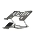 Porodo 2-in-1  Adjustable and  Foldable Laptop with  Phone Stand - Silver