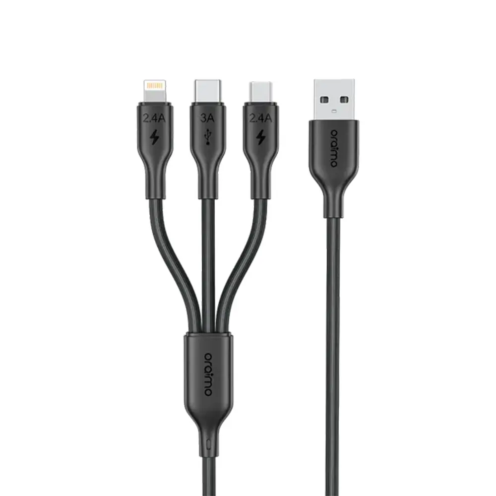 [OCD-118MCL] oraimo Duraline 4 3A 1.2M 3 in 1 Cable 