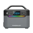 Powerology 120000mAh Portable Power Generator Fast Charging 384Wh 600W - Black 