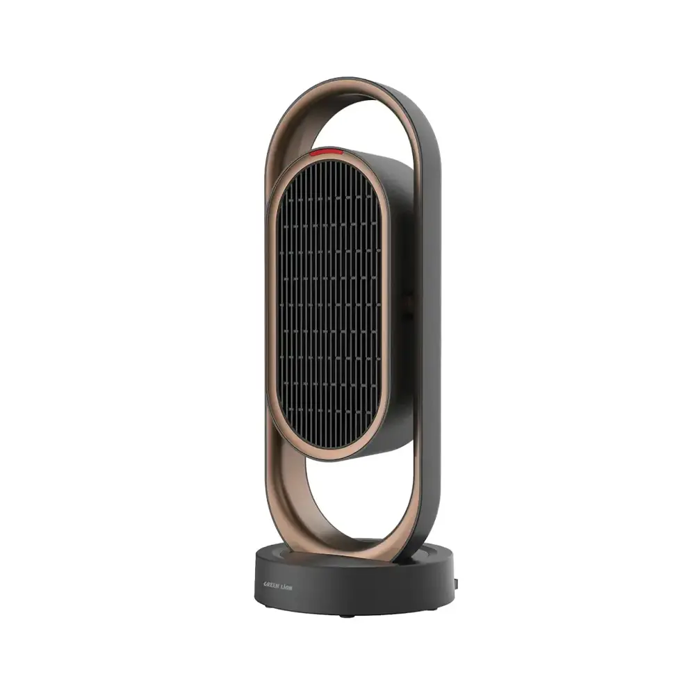 Green Lion Heater Power Fan & Heater with Remote Control - Black