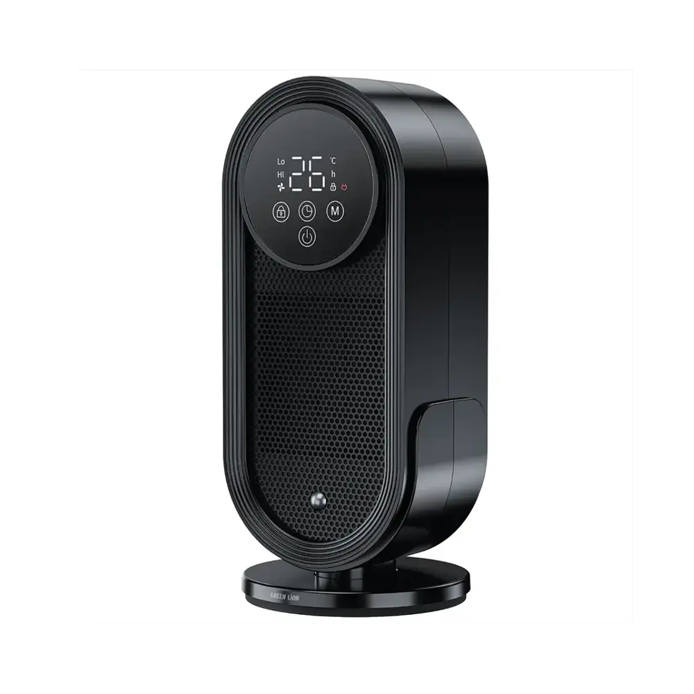 [GNHTLW1500BK] Green Lion Heater Lite Fan & Heater with Remote Control - Black