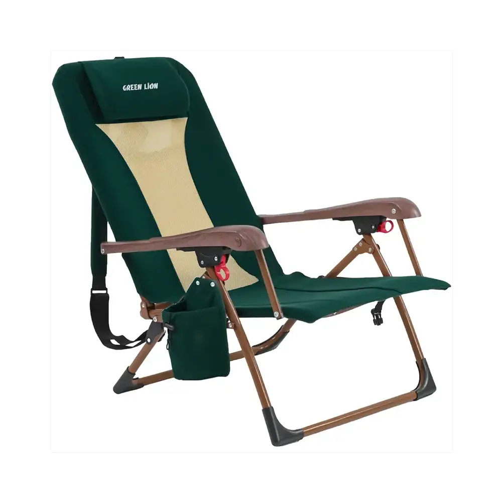 [GNMADCHAIRGN] Green Lion Mafer Adjustable Camping Chair - Green