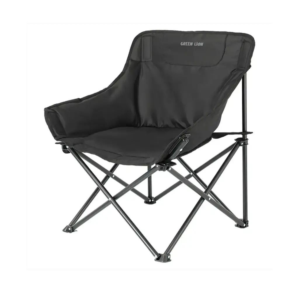 [GNFLCHARBK] Green Lion Ranger Foldable Camping Chair (Black)