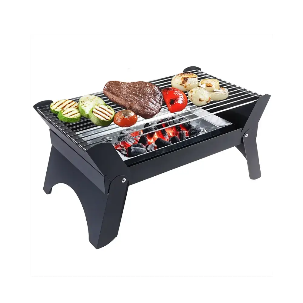Green Lion Qudra Foldable BBQ Grill - Black