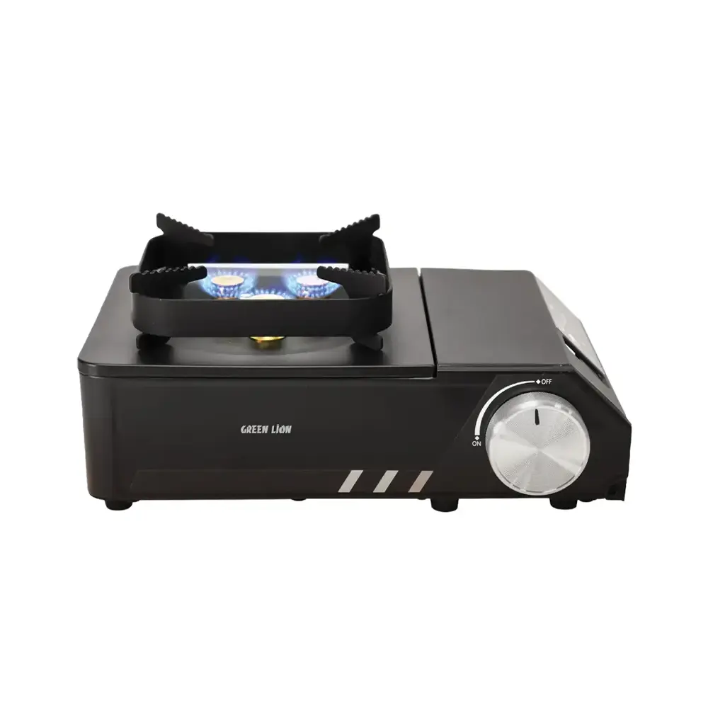 [GNFLCP3BSTBK] Green Lion Flamo 3 Burner Stove - Black