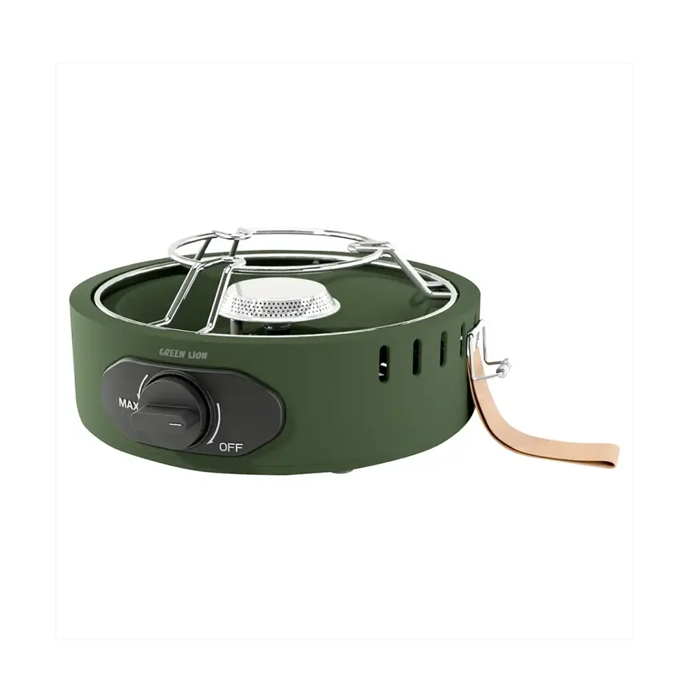 [GNSOLSTVGN] Green Lion Solo Flame Camping Stove - Green