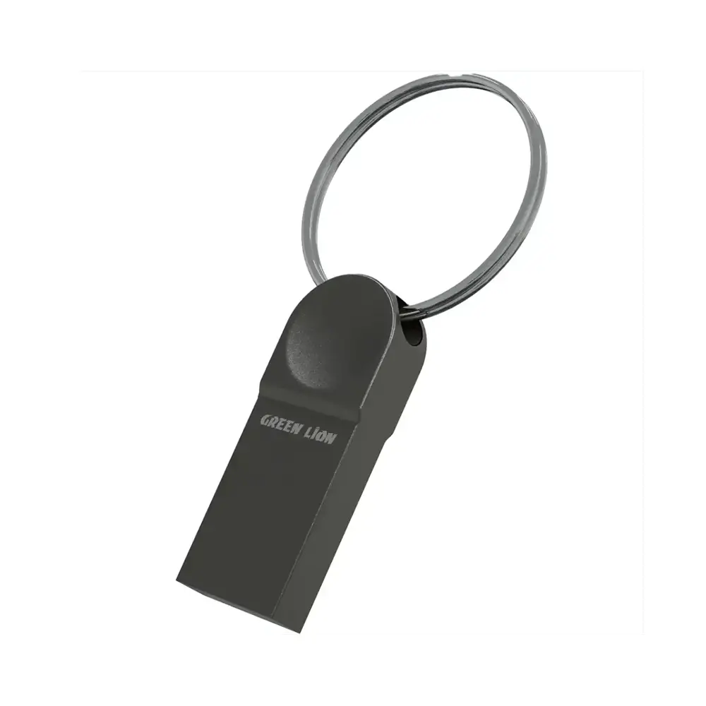 [GNCLFD128GGY] Green Lion Clix USB 3.0 Flash Drive - Gray (128GB)