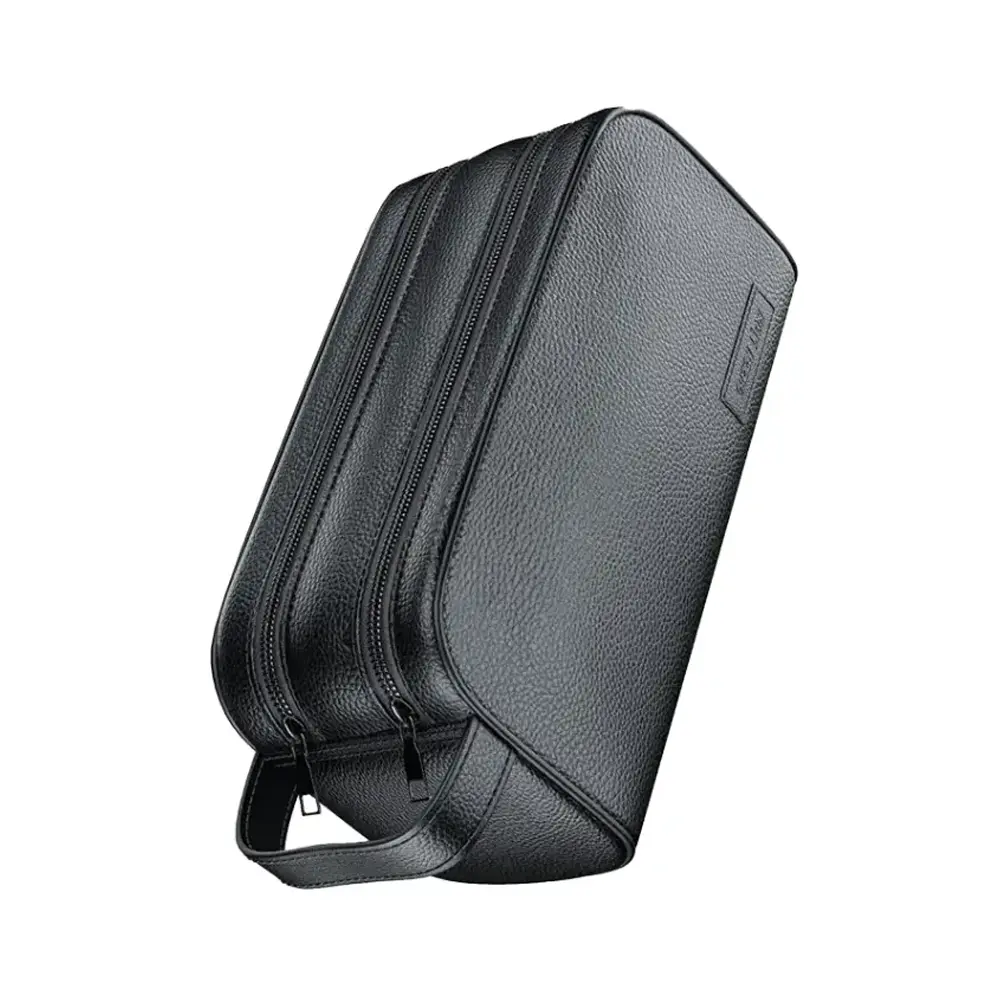 [GNCRLCLBAGBK] Green Lion Coral Clutch Bag 2 Zip