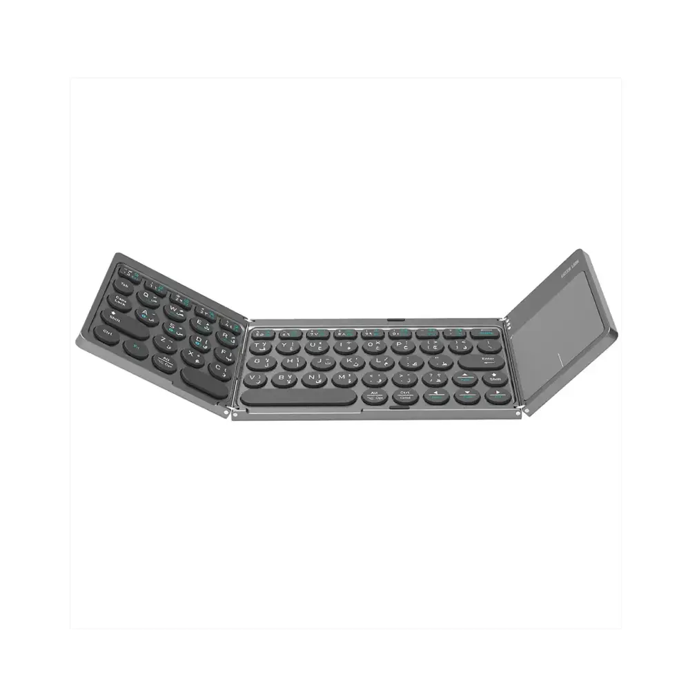 [GNTRIKYBDGY] Green Lion Tri-Fold Wireless Keyboard Scissor-Switch Structure - Gray